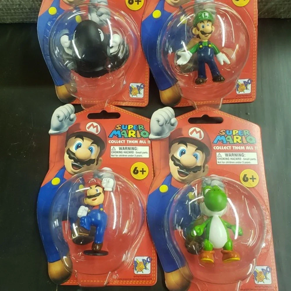2007‎ Nintendo Super Mario Mini Figures NEW Sealed Mario Luigi Yoshi Bullet Bill